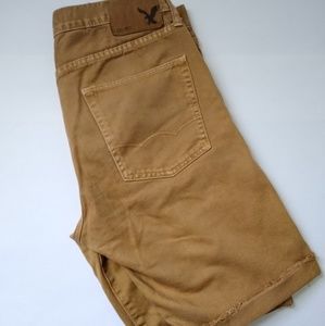 American Eagle Gold Denim Shorts Size 32